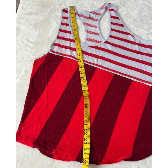 Free People Keep Rolling Tank Women's Printed Red/White Racerback Size XS NWT - Picture 3 of 8